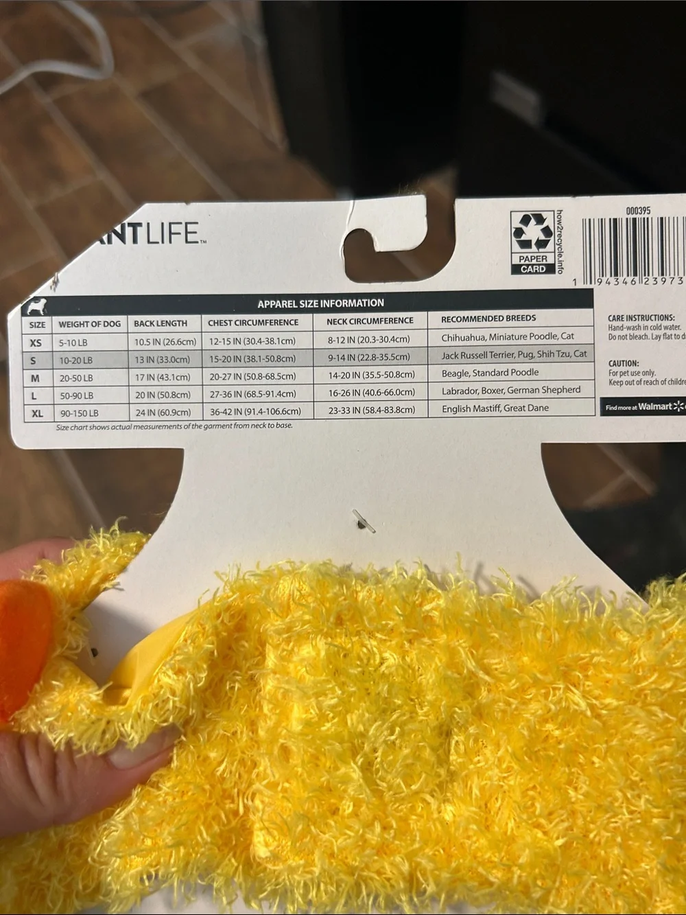 Vibrant Yellow Chick Pet Costume with Red Wing Detail
